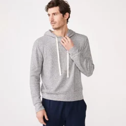 MONROW Thermal Pullover Hoody DARKHEATHER Clearance